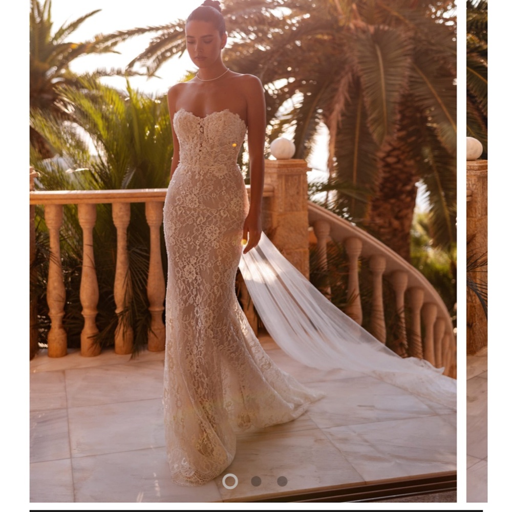 Demetrios lace wedding dress